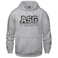 Grey Hoodie with ASG Logo on Front and Charge Ahead logo above right cuff. 