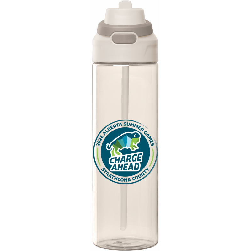 Dune Water Bottle with Round Alberta Summer Games Logo 